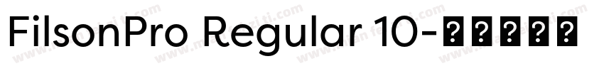 FilsonPro Regular 10字体转换